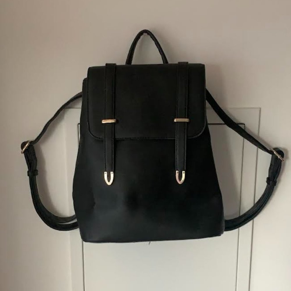 SOLD - Vegan Leather Mini Backpack